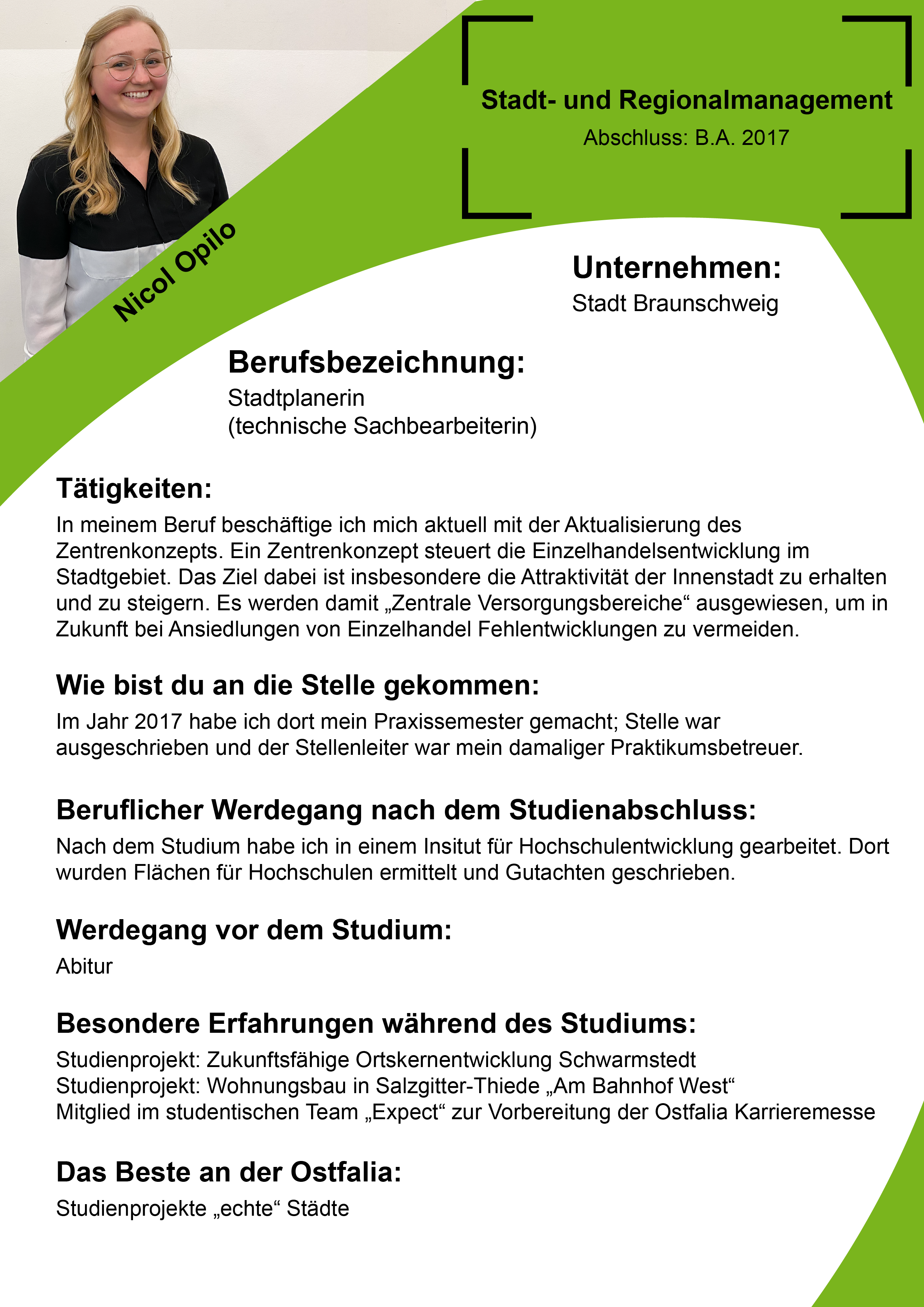 Steckbrief - Nicol Opilo
