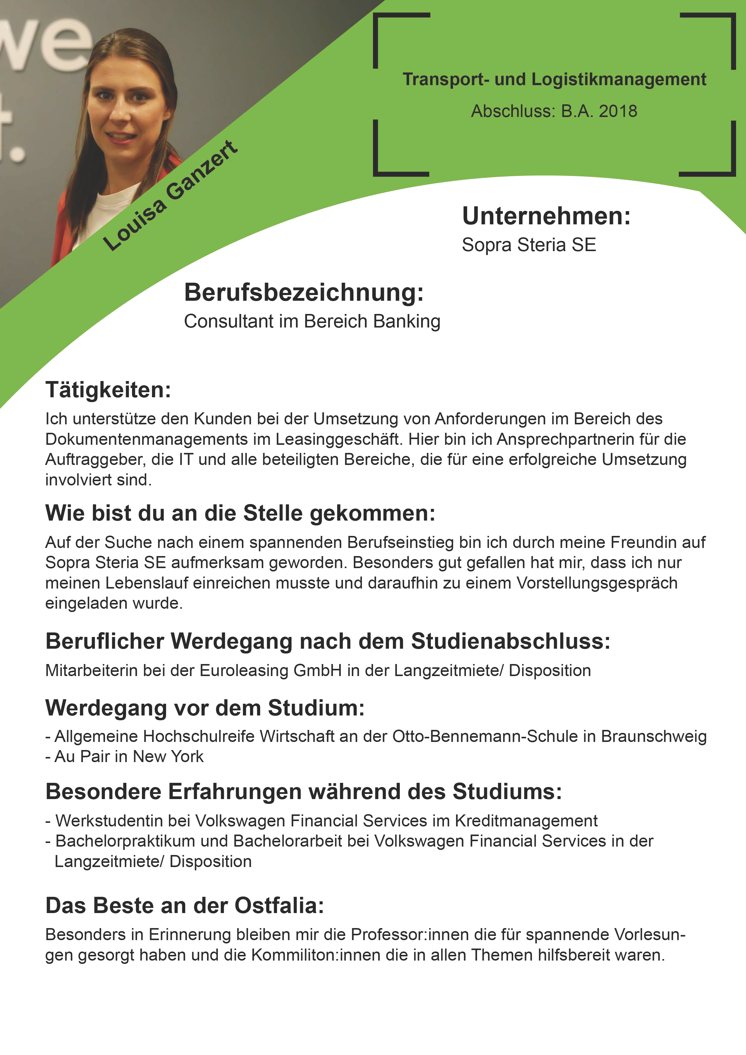 Steckbrief - Louisa Ganzert