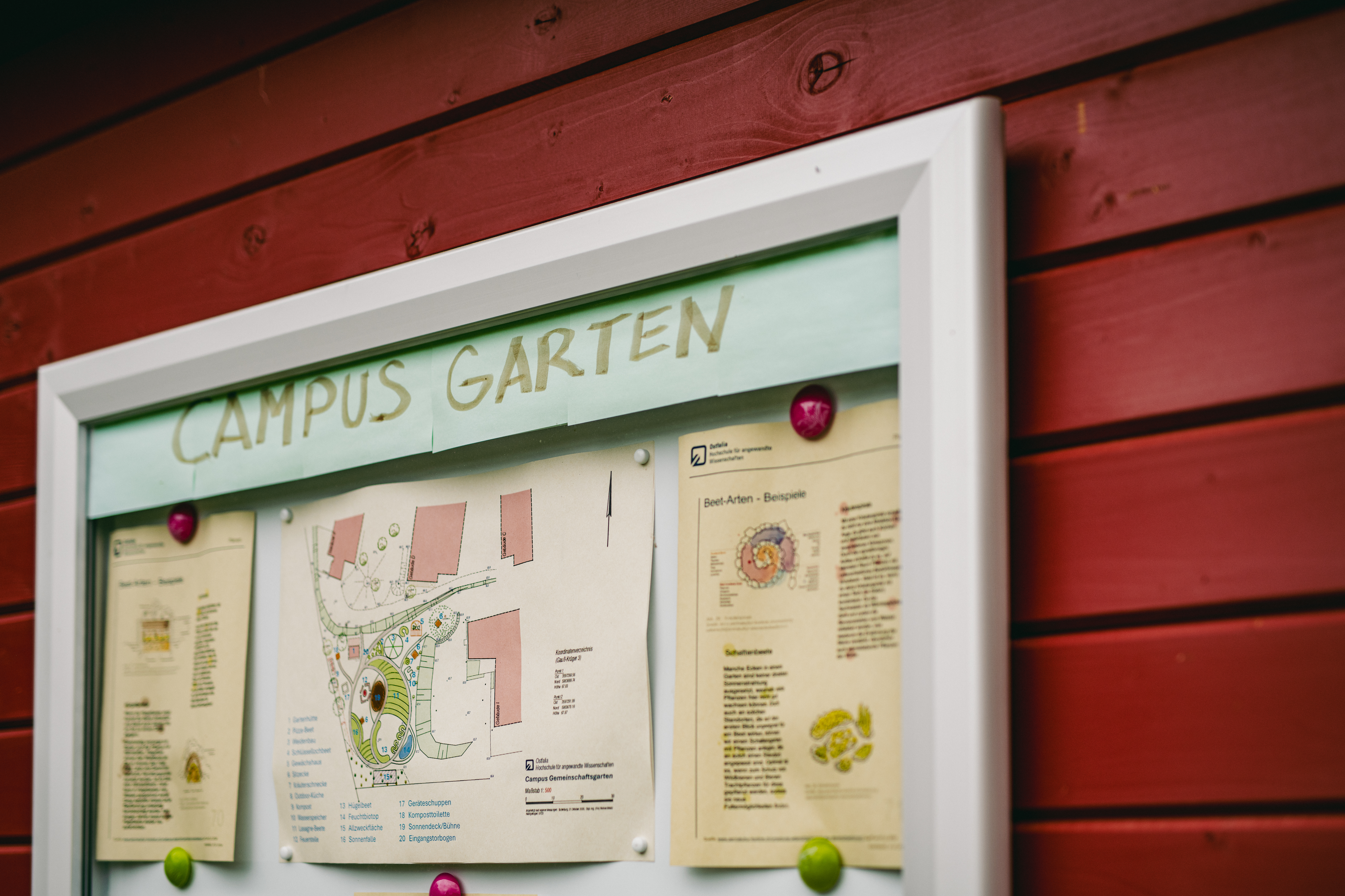 Legende Campusgarten