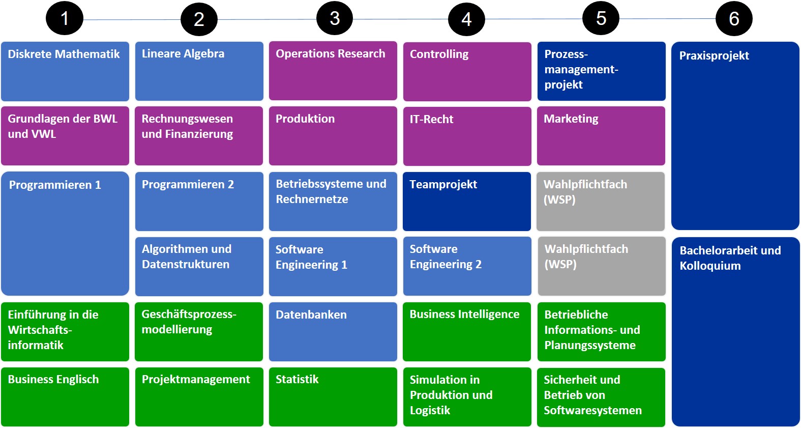 Studienablaufplan Wirtschaftsinformatik PO2025
