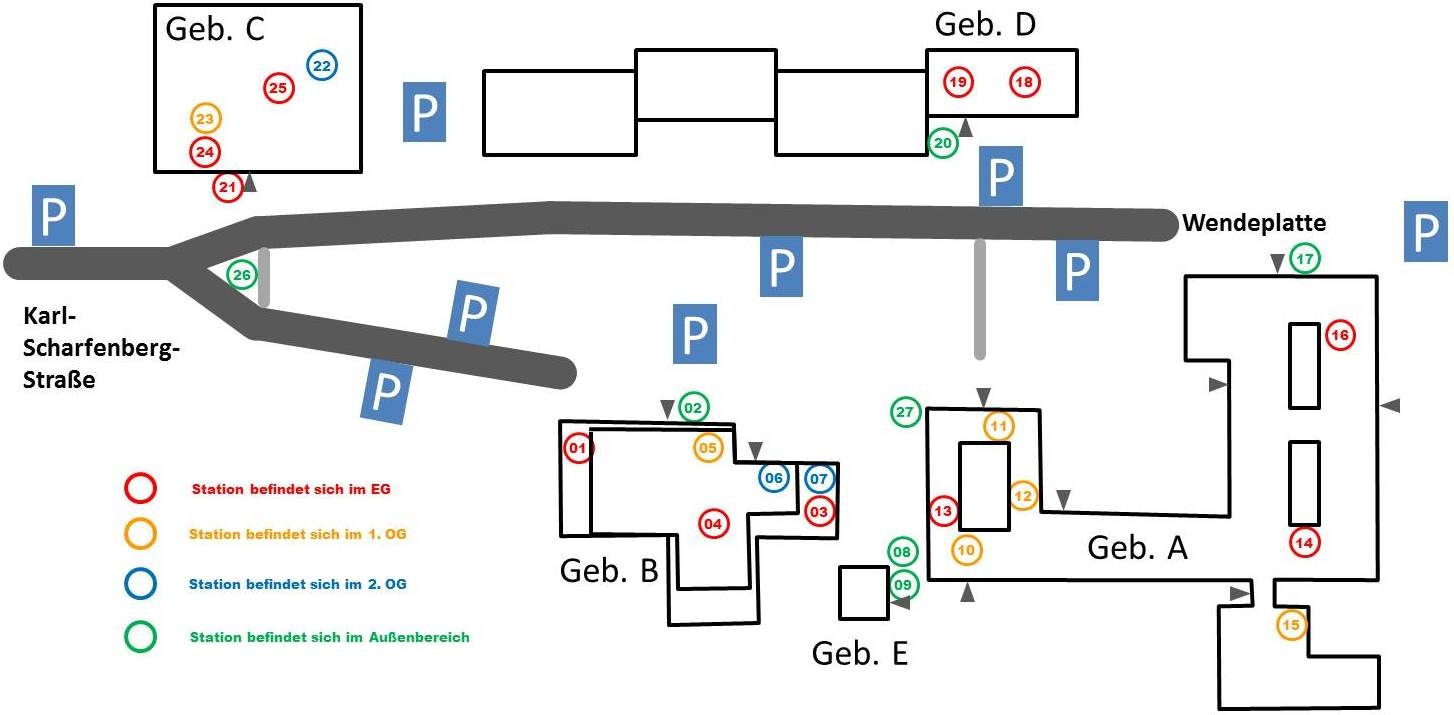 Hier finden Sie eine Übersicht der 27 Stationen Hier finden Sie eine Übersicht der 27 Stationen