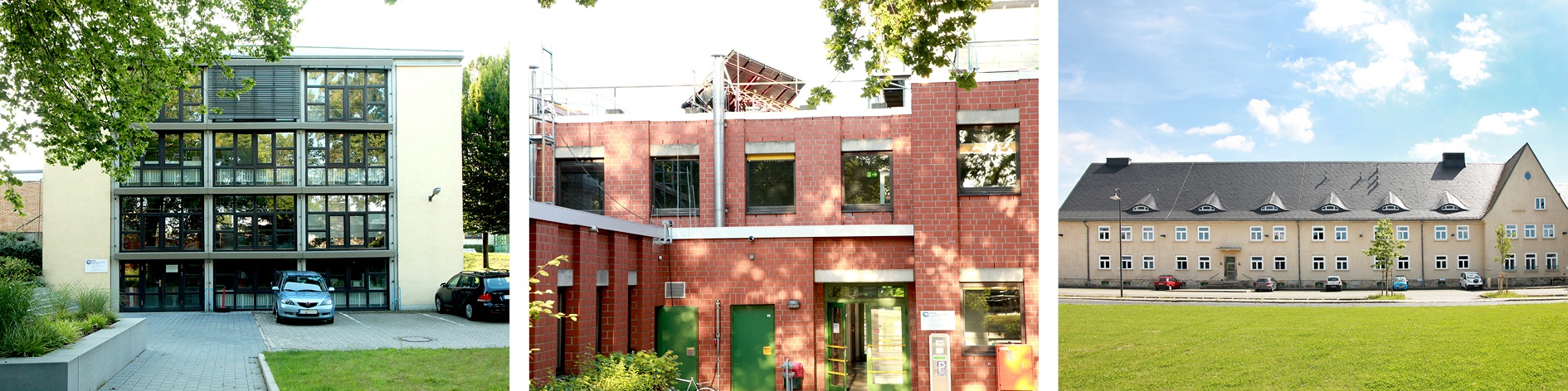 Die Gebäude der Fakultät Versorgungstechnik an der Salzdahlumer Str. und am Exer